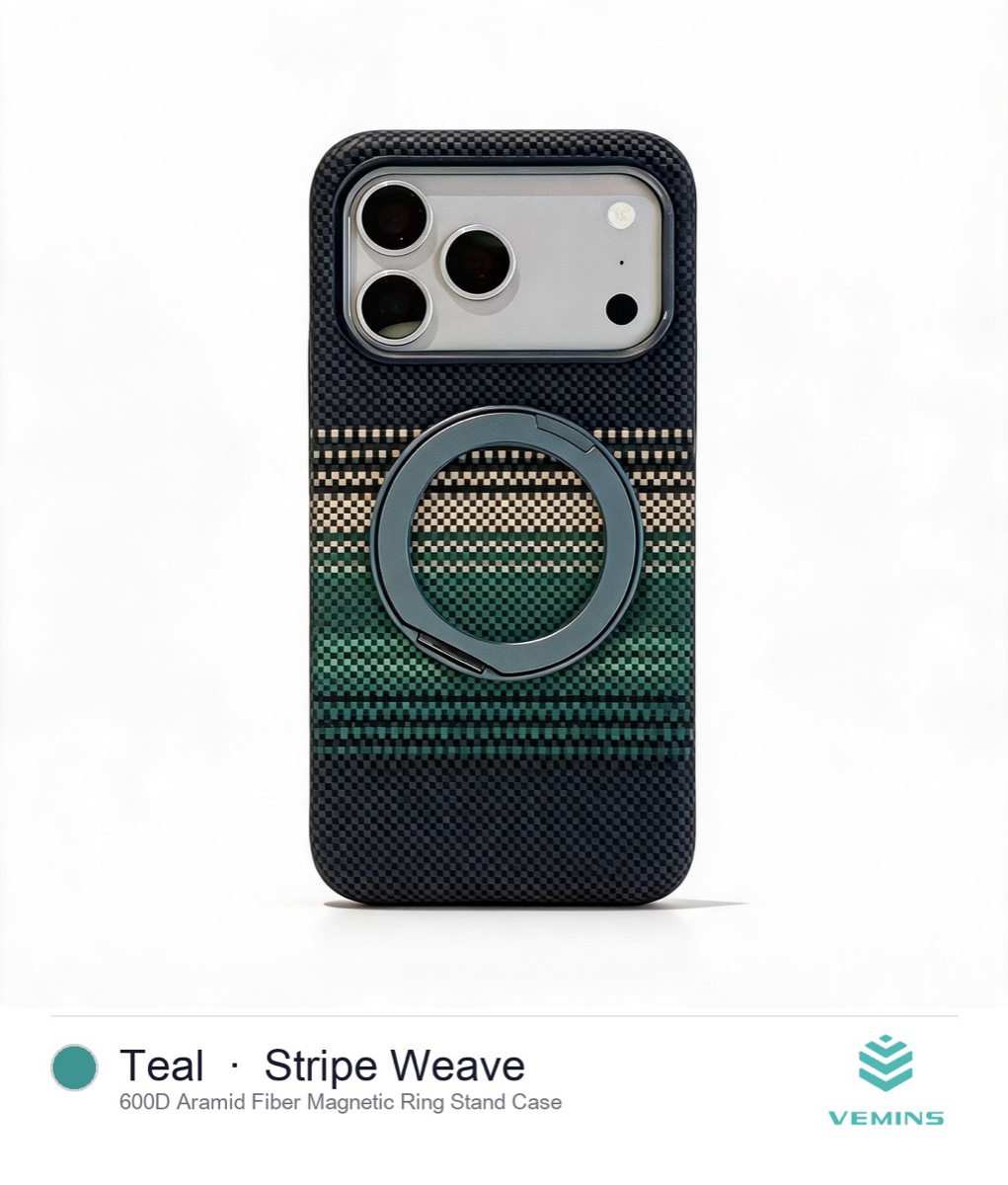 Aramid Fiber MagSafe Ring Stand Case