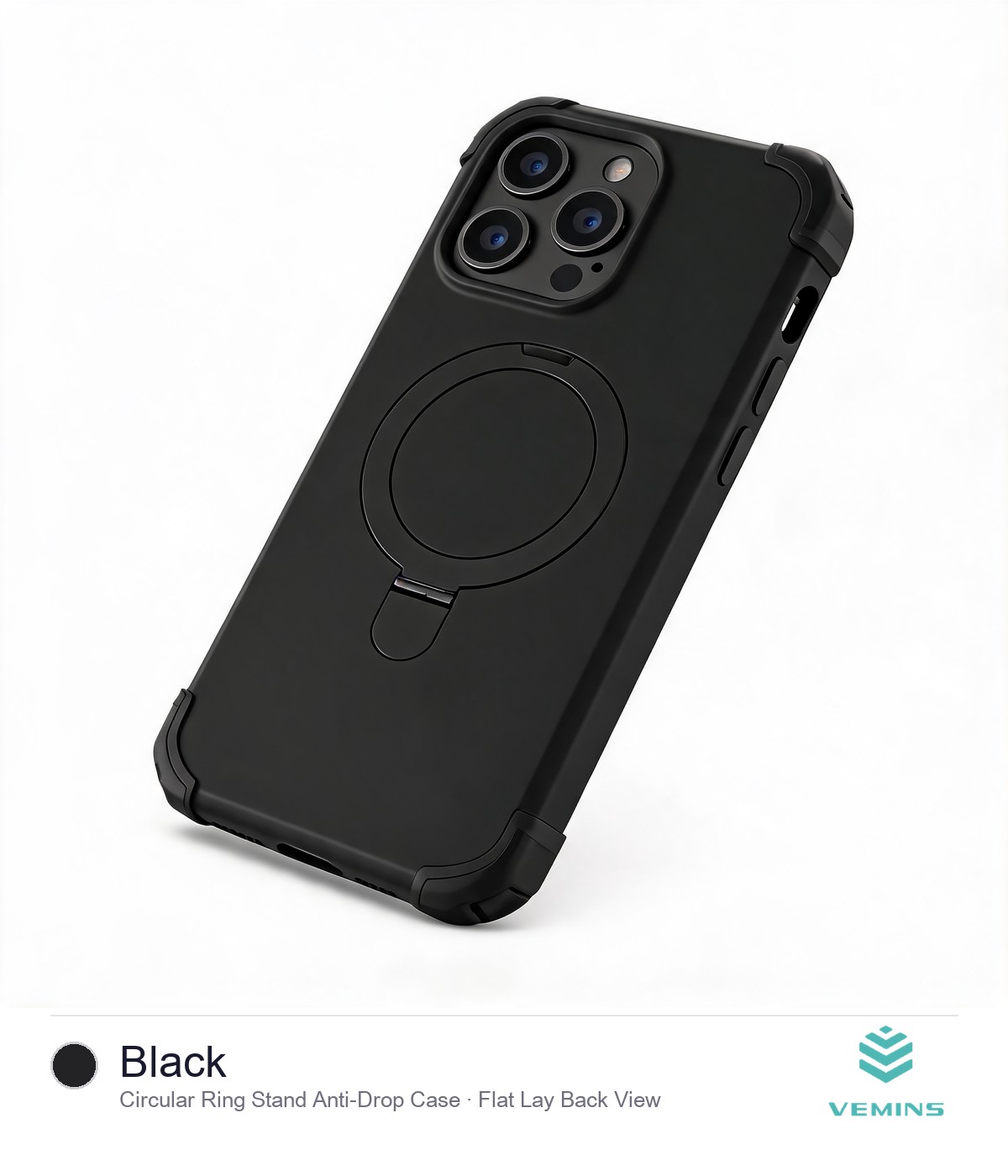 LiangYing Circular Ring Stand Anti-Drop Case