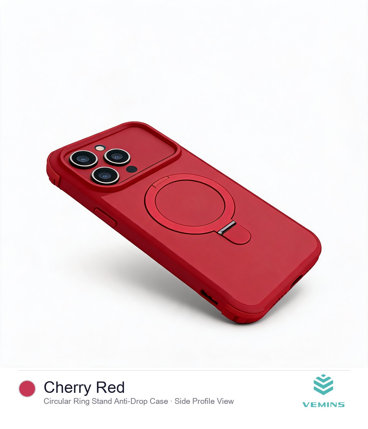 LiangYing Circular Ring Stand Anti-Drop Case