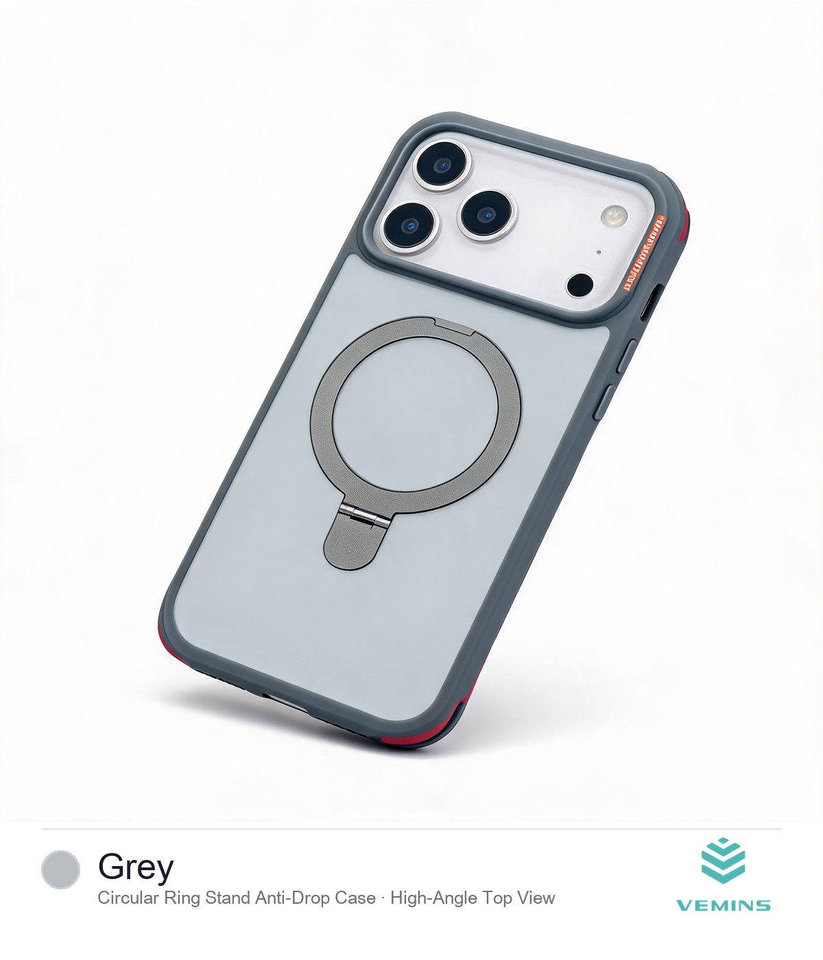 LiangYing Circular Ring Stand Anti-Drop Case