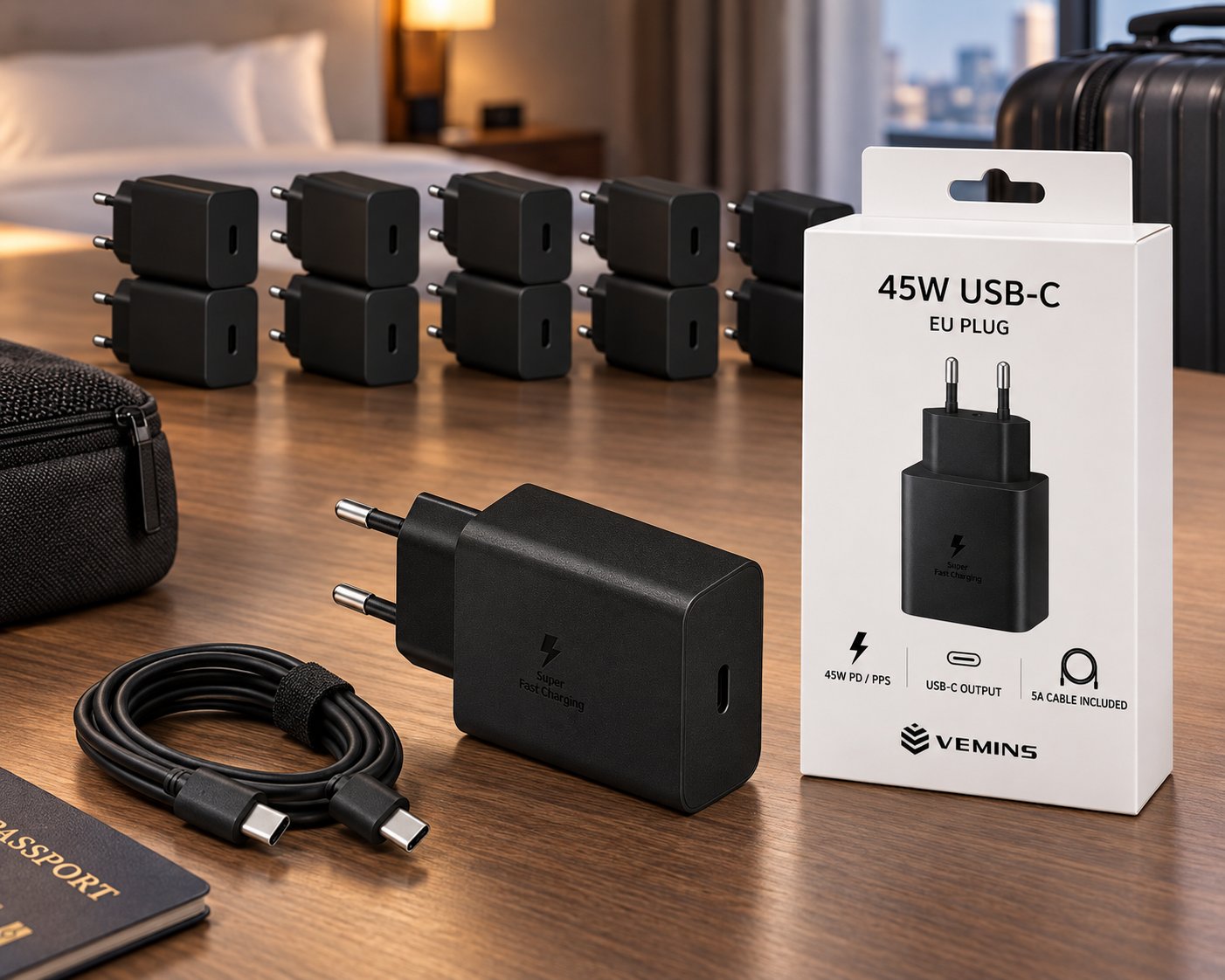 VEMINS 45W USB-C Super Fast Charger