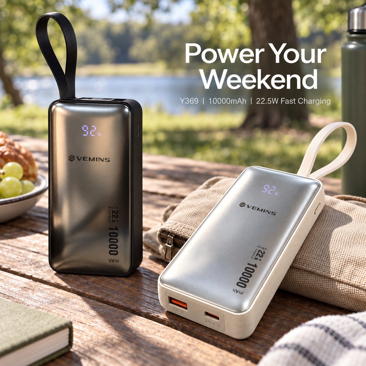 Y369 10000mAh Mini Power Bank