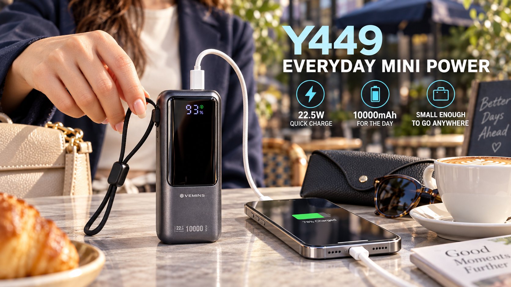 Y449 10000mAh Mini Power Bank
