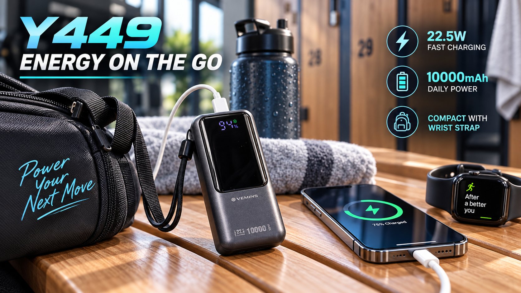 Y449 10000mAh Mini Power Bank
